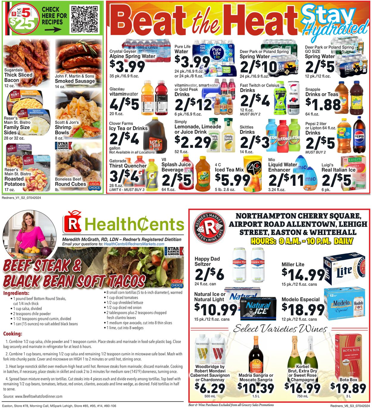 Weekly ad Redner's Markets 07/04/2024 - 07/10/2024