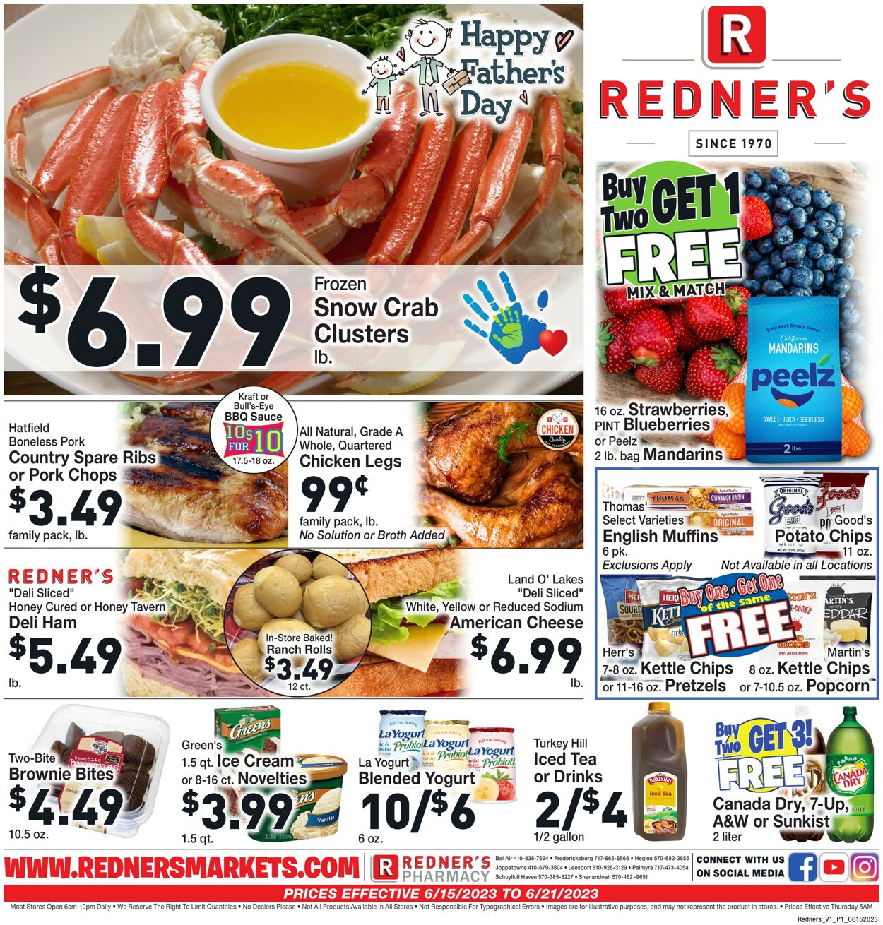 Weekly ad Redner's Markets 06/15/2023 - 06/21/2023