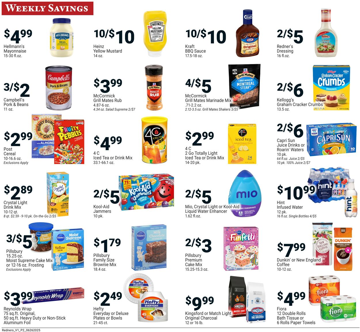 Weekly ad Redner's Markets 06/26/2025 - 07/02/2025