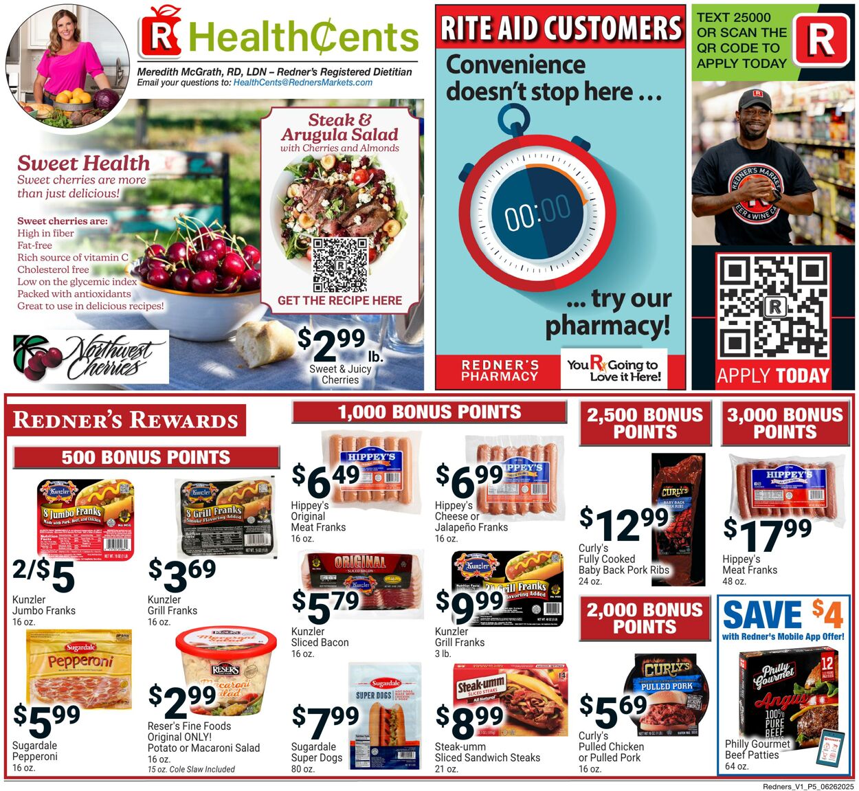 Weekly ad Redner's Markets 06/26/2025 - 07/02/2025