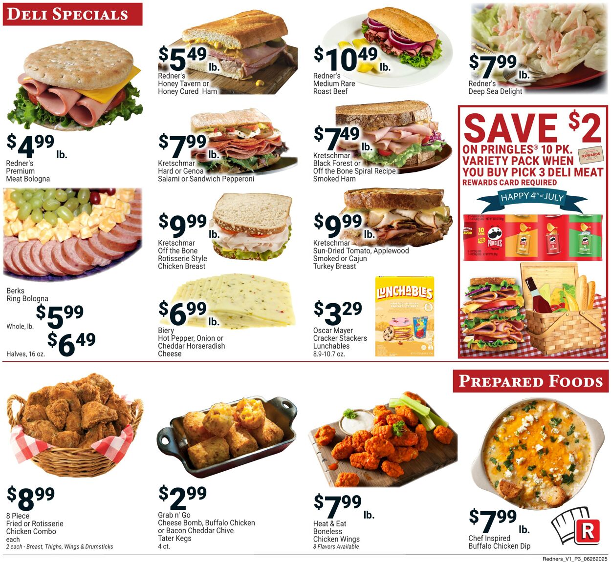 Weekly ad Redner's Markets 06/26/2025 - 07/02/2025