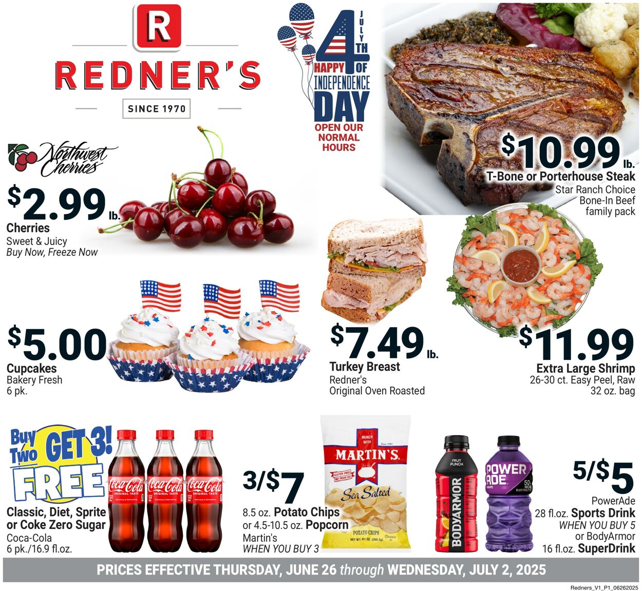 Weekly ad Redner's Markets 06/26/2025 - 07/02/2025