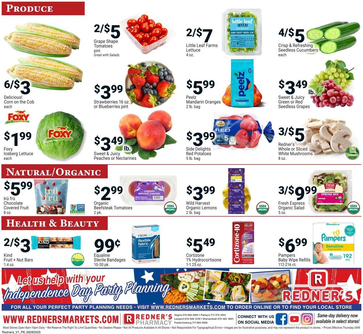 Weekly ad Redner's Markets 06/26/2025 - 07/02/2025
