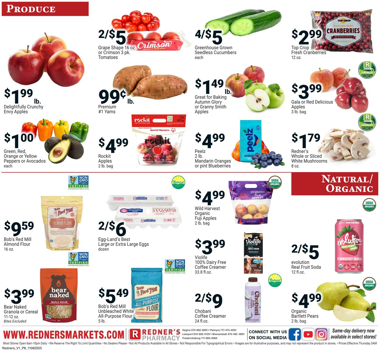 Weekly ad Redner's Markets 11/06/2025 - 11/12/2025