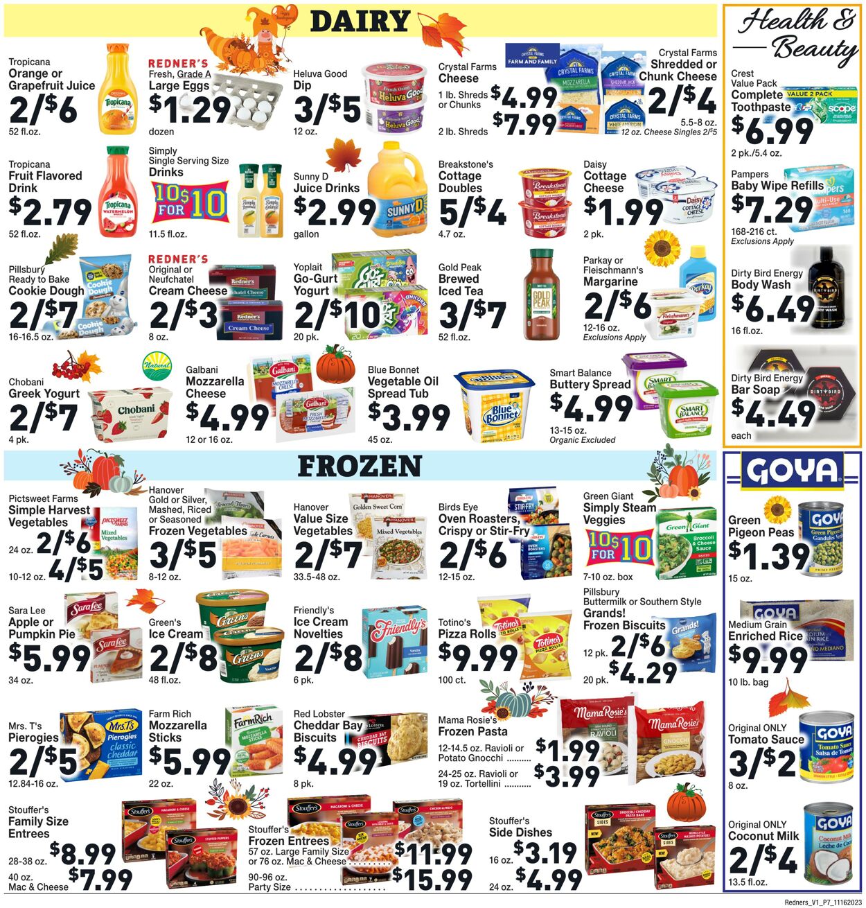 Weekly ad Redner's Markets 11/16/2023 - 11/22/2023