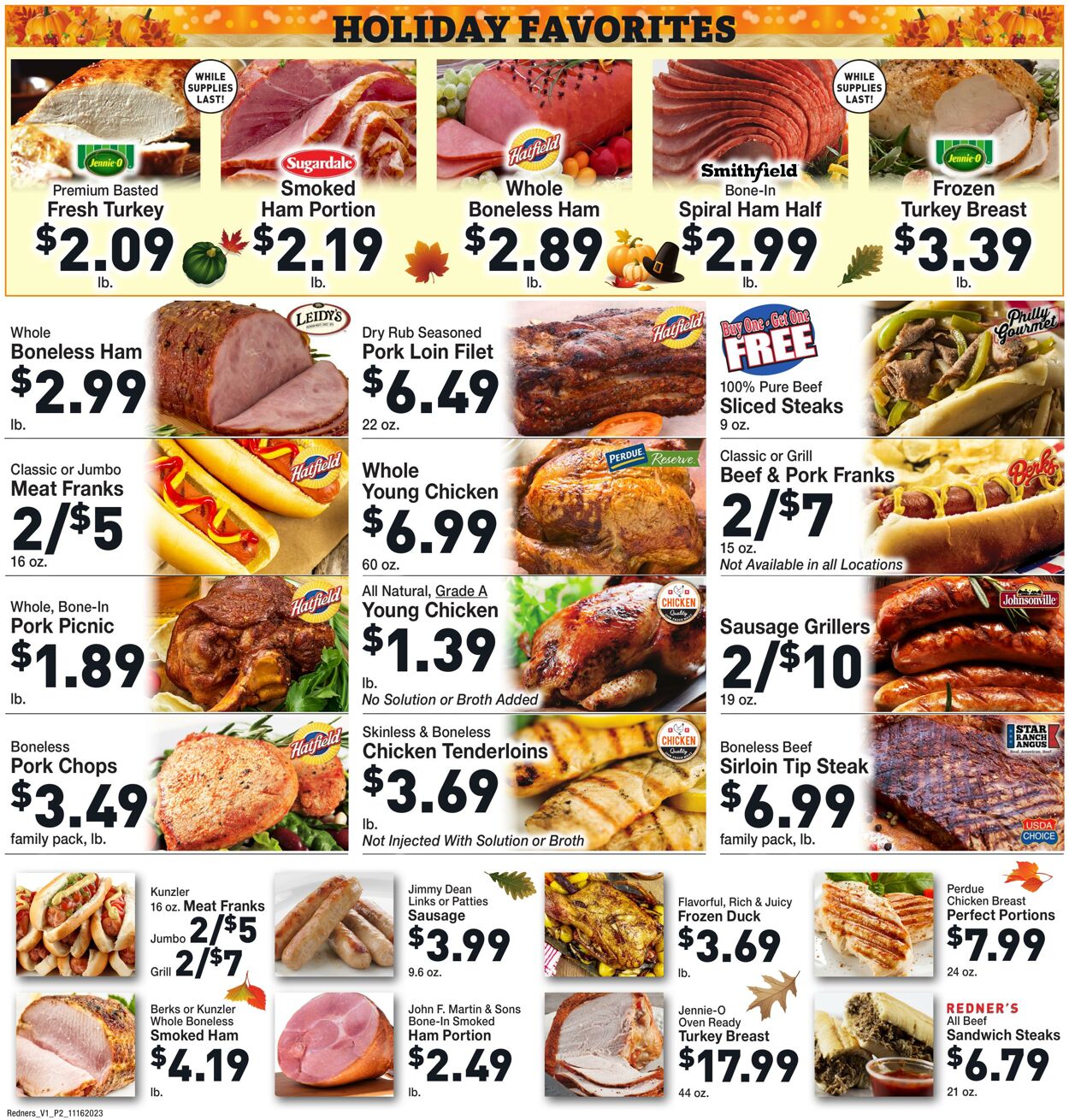 Weekly ad Redner's Markets 11/16/2023 - 11/22/2023