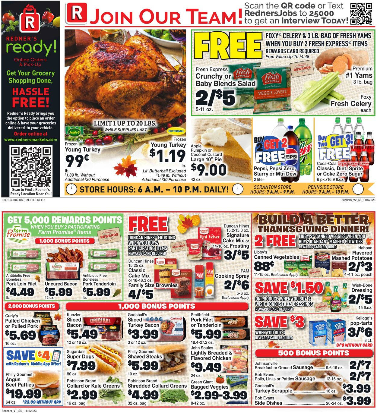 Weekly ad Redner's Markets 11/16/2023 - 11/22/2023