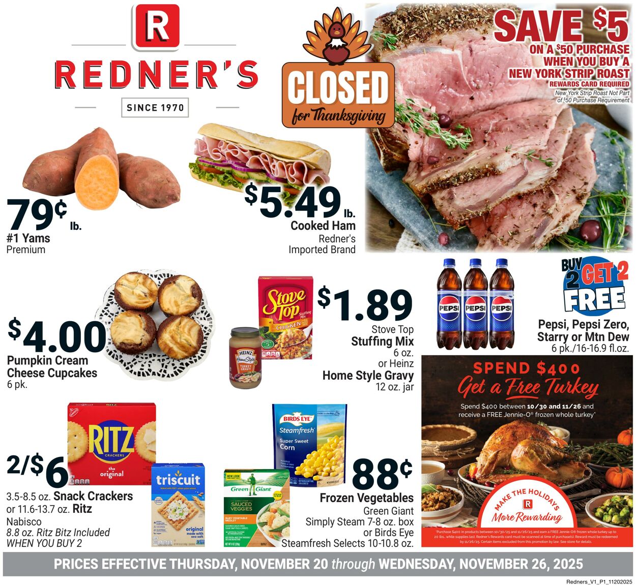 Weekly ad Redner's Markets 11/20/2025 - 11/26/2025