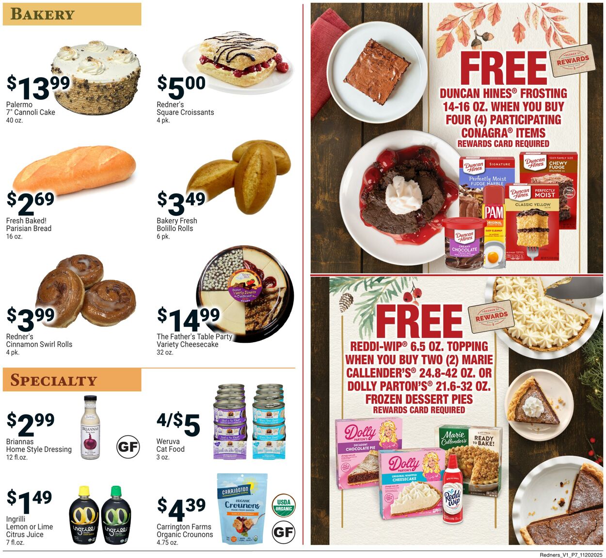 Weekly ad Redner's Markets 11/20/2025 - 11/26/2025