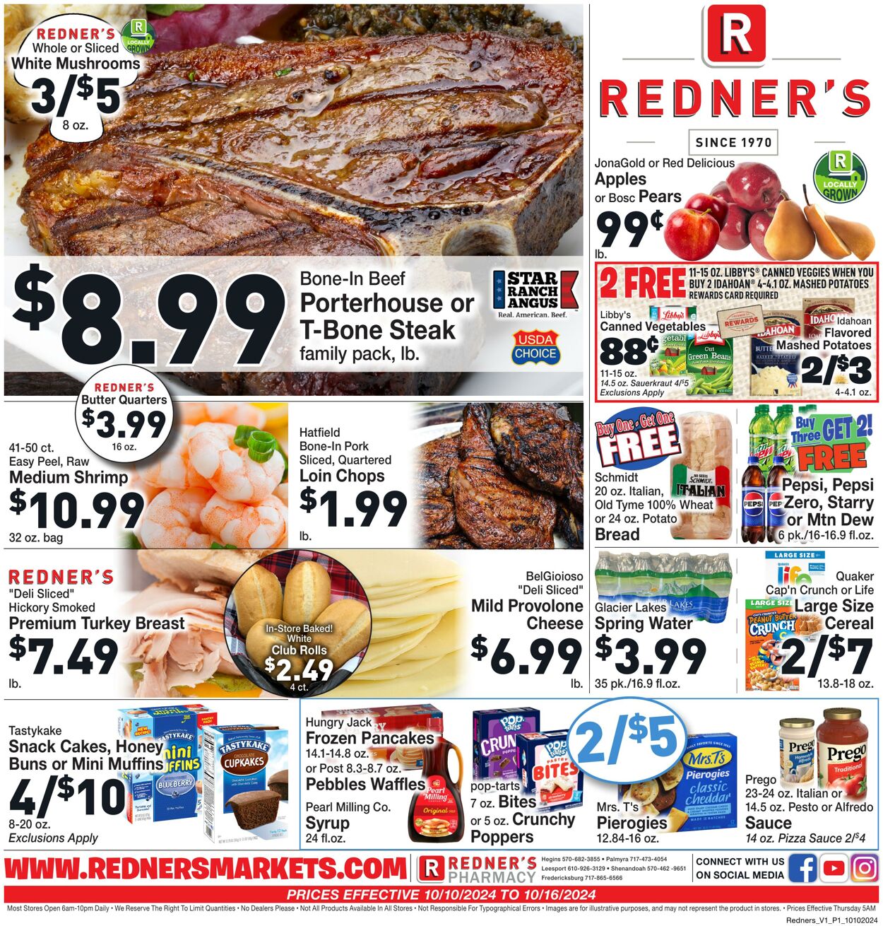 Weekly ad Redner's Markets 10/10/2024 - 10/16/2024