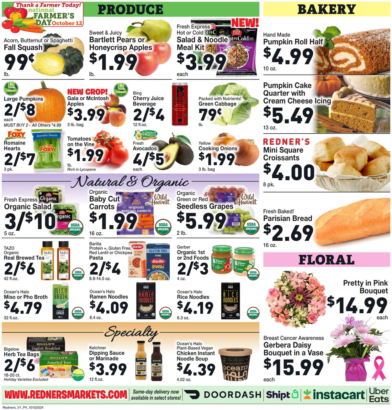 Weekly ad Redner's Markets 10/10/2024 - 10/16/2024