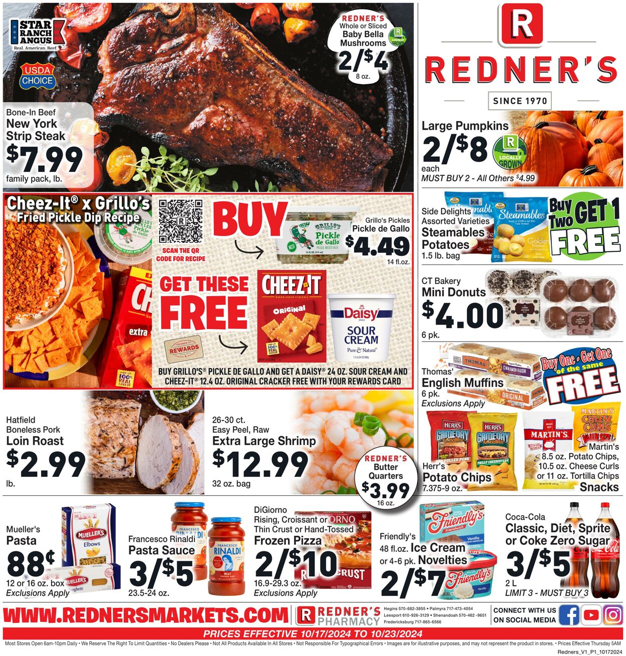 Weekly ad Redner's Markets 10/17/2024 - 10/23/2024