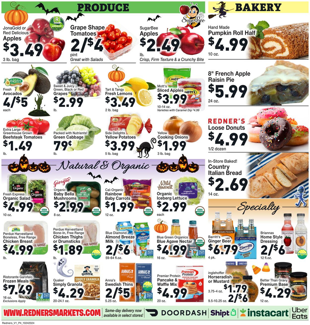 Weekly ad Redner's Markets 10/24/2024 - 10/30/2024