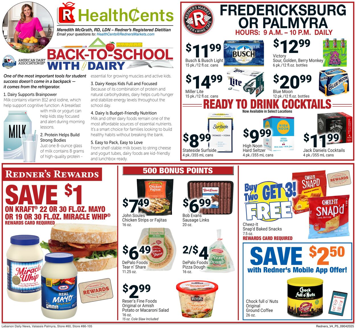 Weekly ad Redner's Markets 09/04/2025 - 09/10/2025