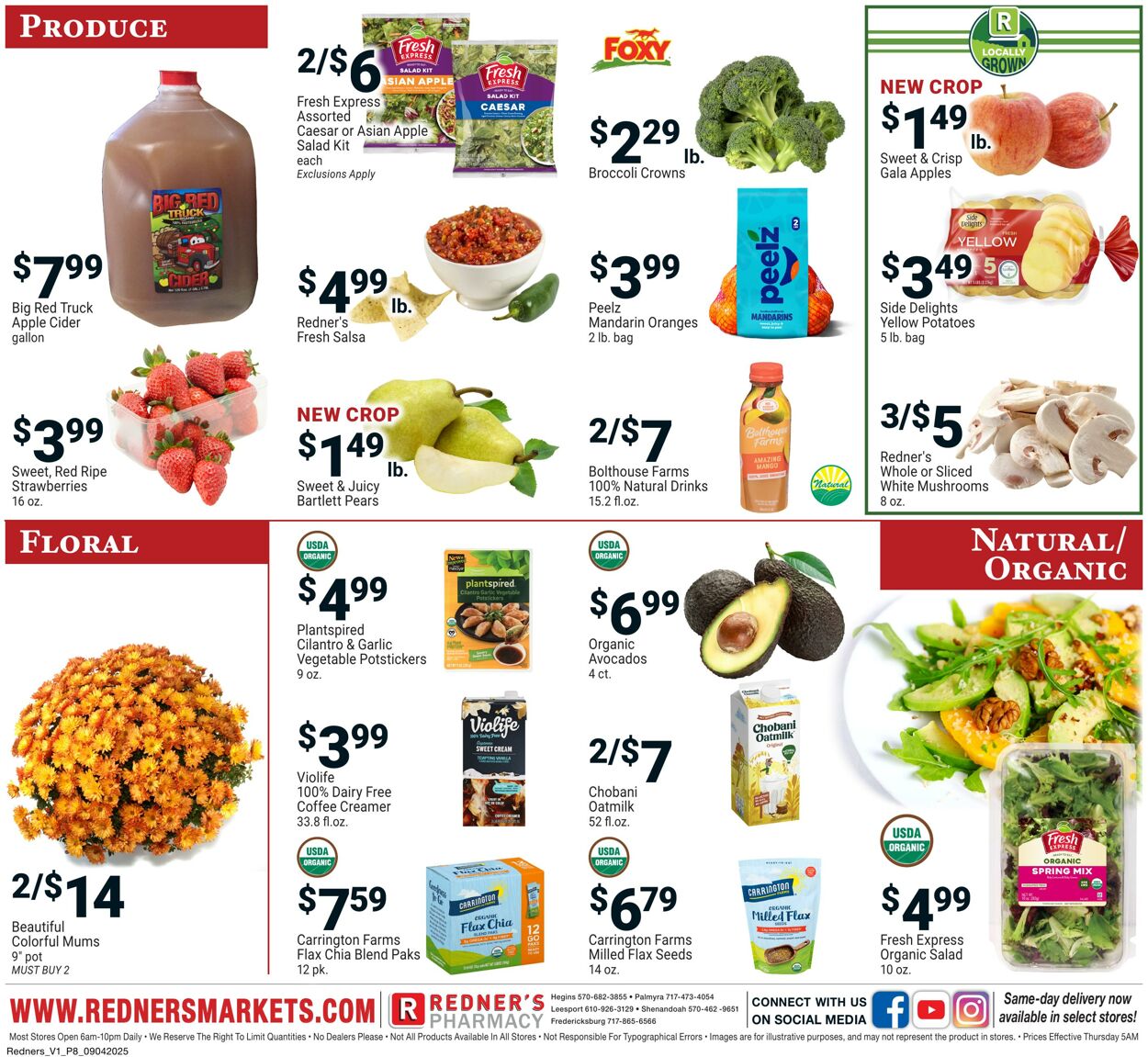 Weekly ad Redner's Markets 09/04/2025 - 09/10/2025
