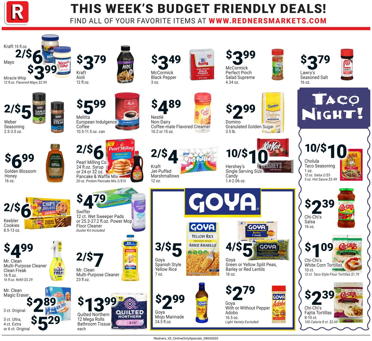 Weekly ad Redner's Markets 09/04/2025 - 09/10/2025