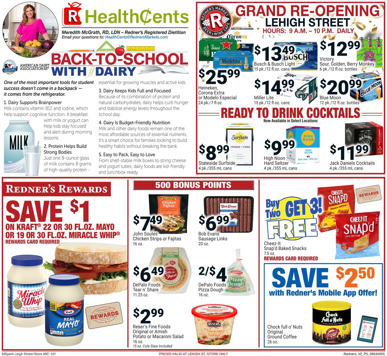 Weekly ad Redner's Markets 09/04/2025 - 09/10/2025