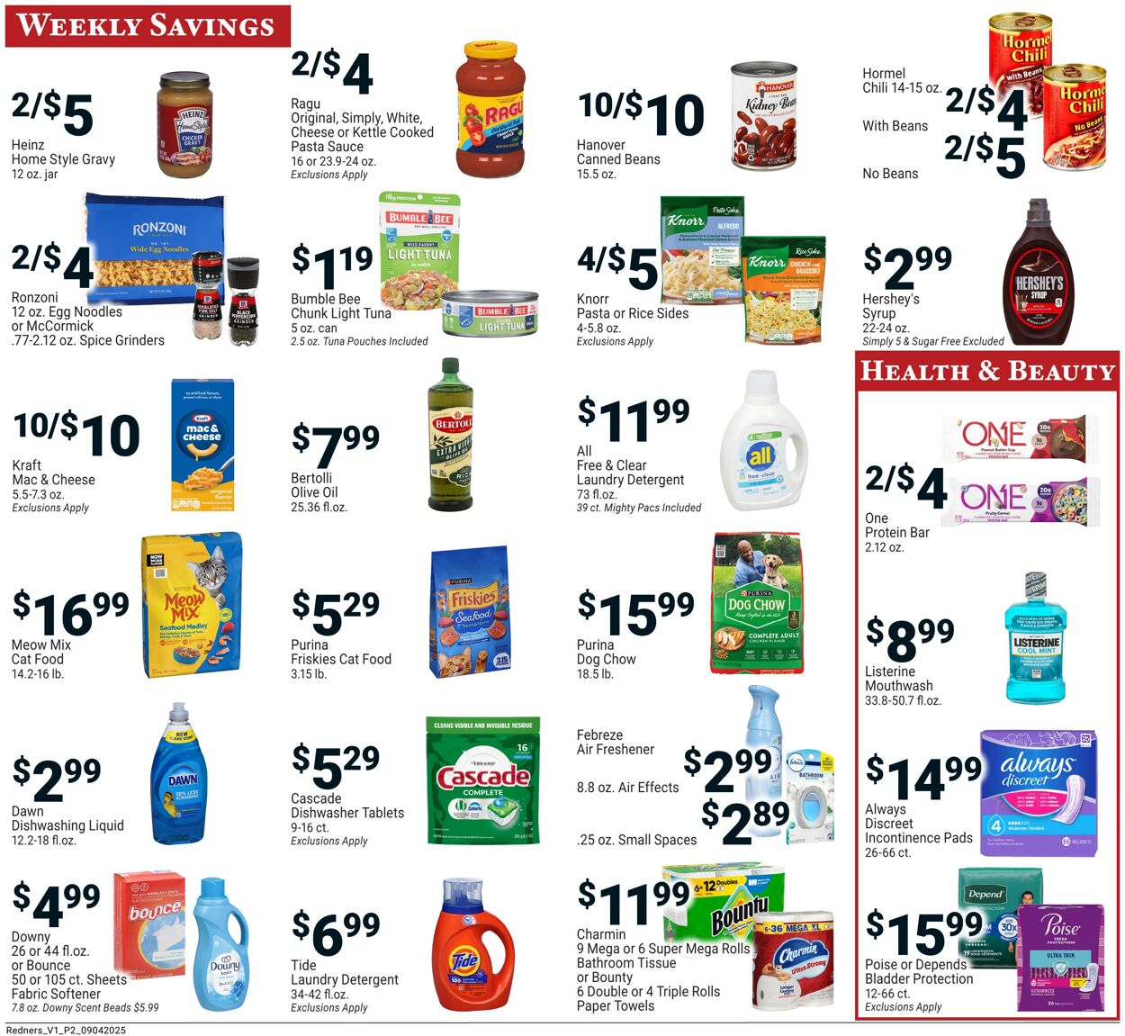 Weekly ad Redner's Markets 09/04/2025 - 09/10/2025