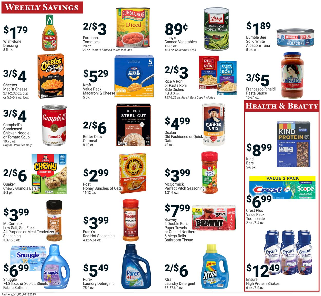 Weekly ad Redner's Markets 09/18/2025 - 09/24/2025