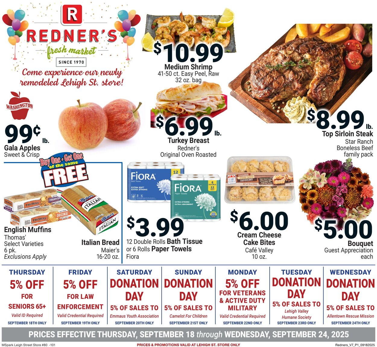 Weekly ad Redner's Markets 09/18/2025 - 09/24/2025