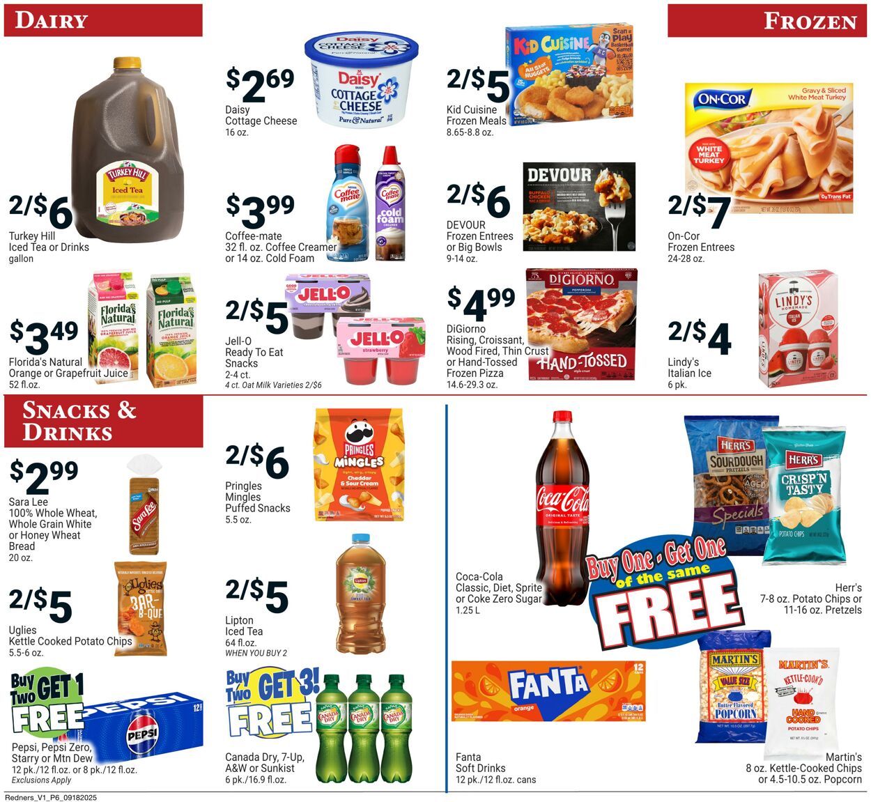 Weekly ad Redner's Markets 09/18/2025 - 09/24/2025