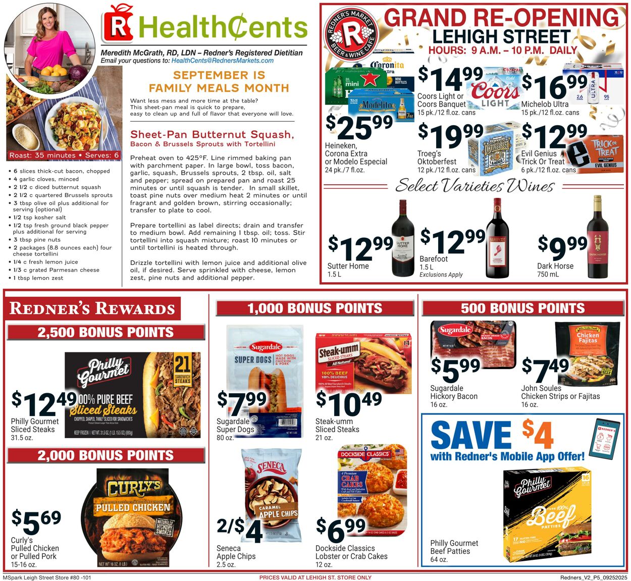 Weekly ad Redner's Markets 09/25/2025 - 10/01/2025