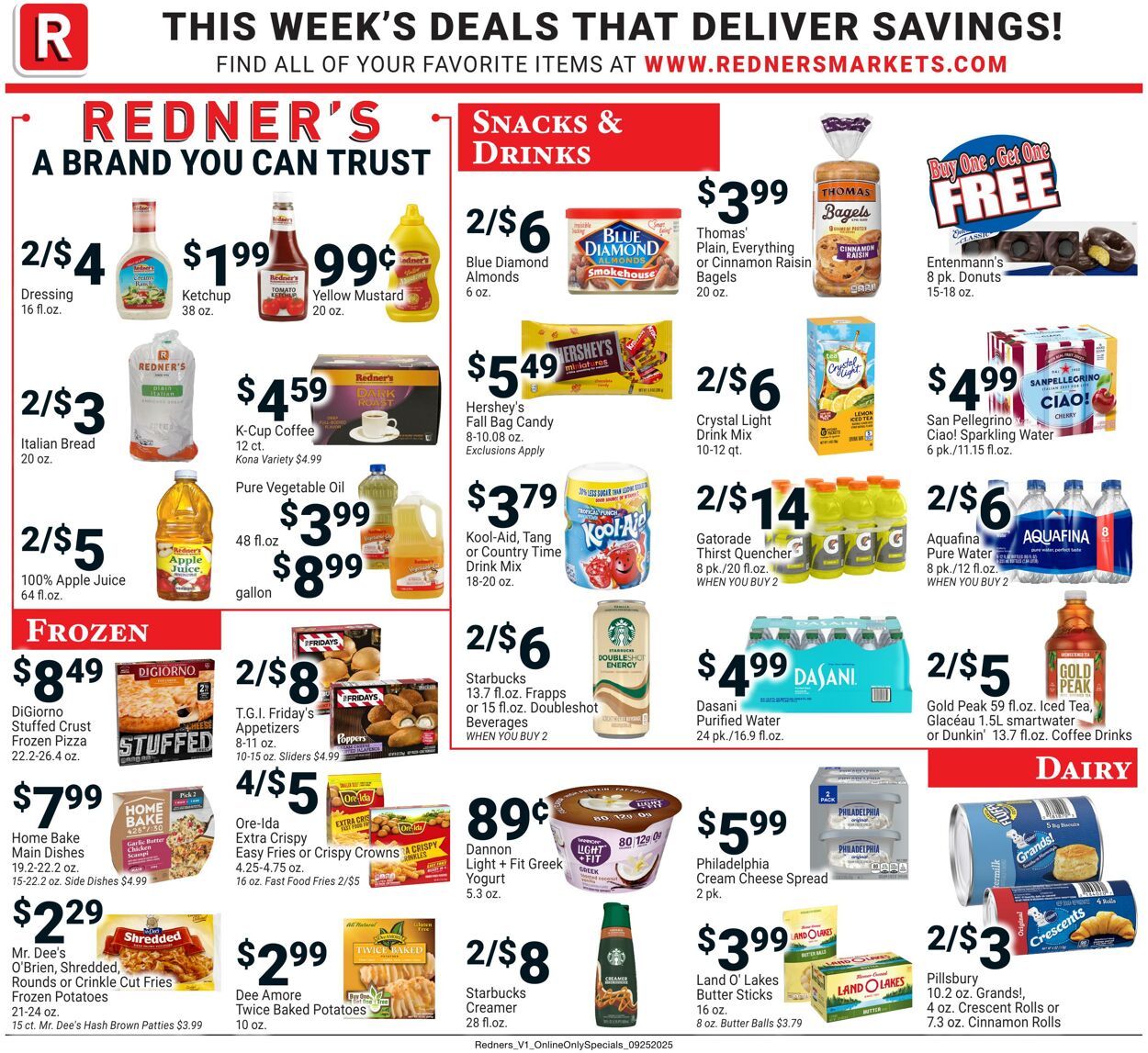 Weekly ad Redner's Markets 09/25/2025 - 10/01/2025