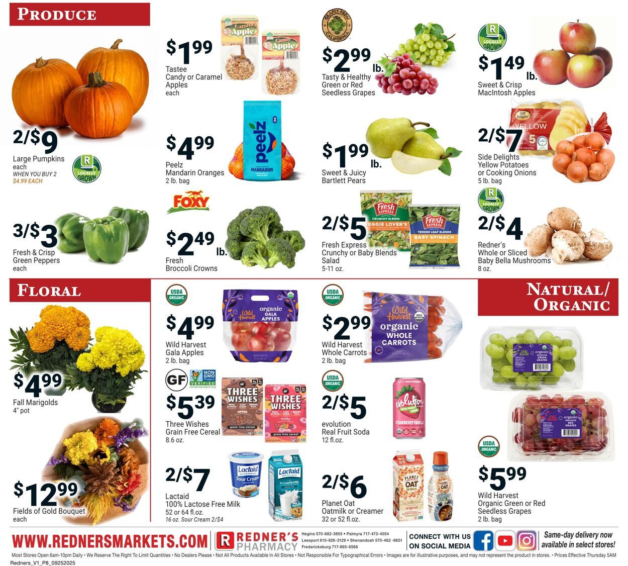 Weekly ad Redner's Markets 09/25/2025 - 10/01/2025