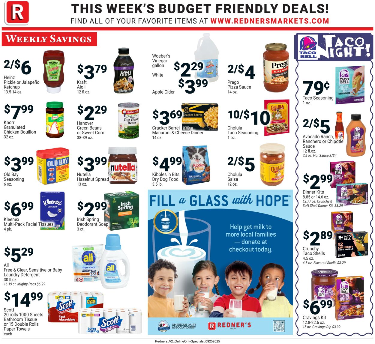 Weekly ad Redner's Markets 09/25/2025 - 10/01/2025