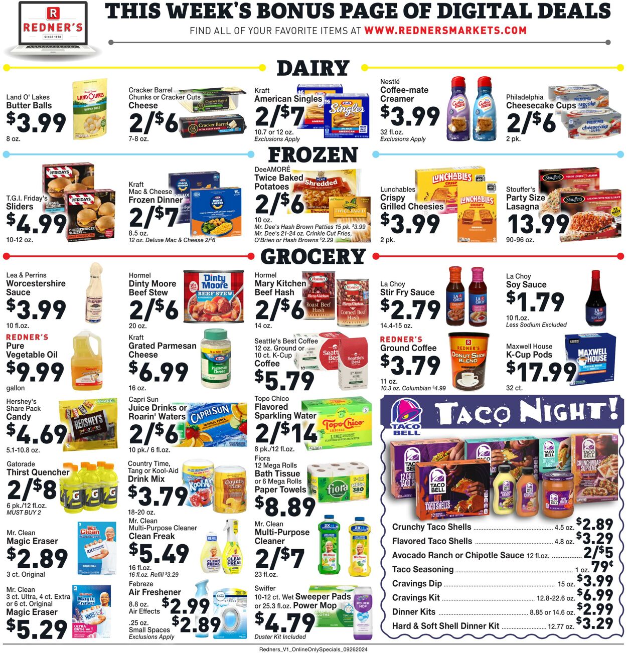 Weekly ad Redner's Markets 09/26/2024 - 10/02/2024