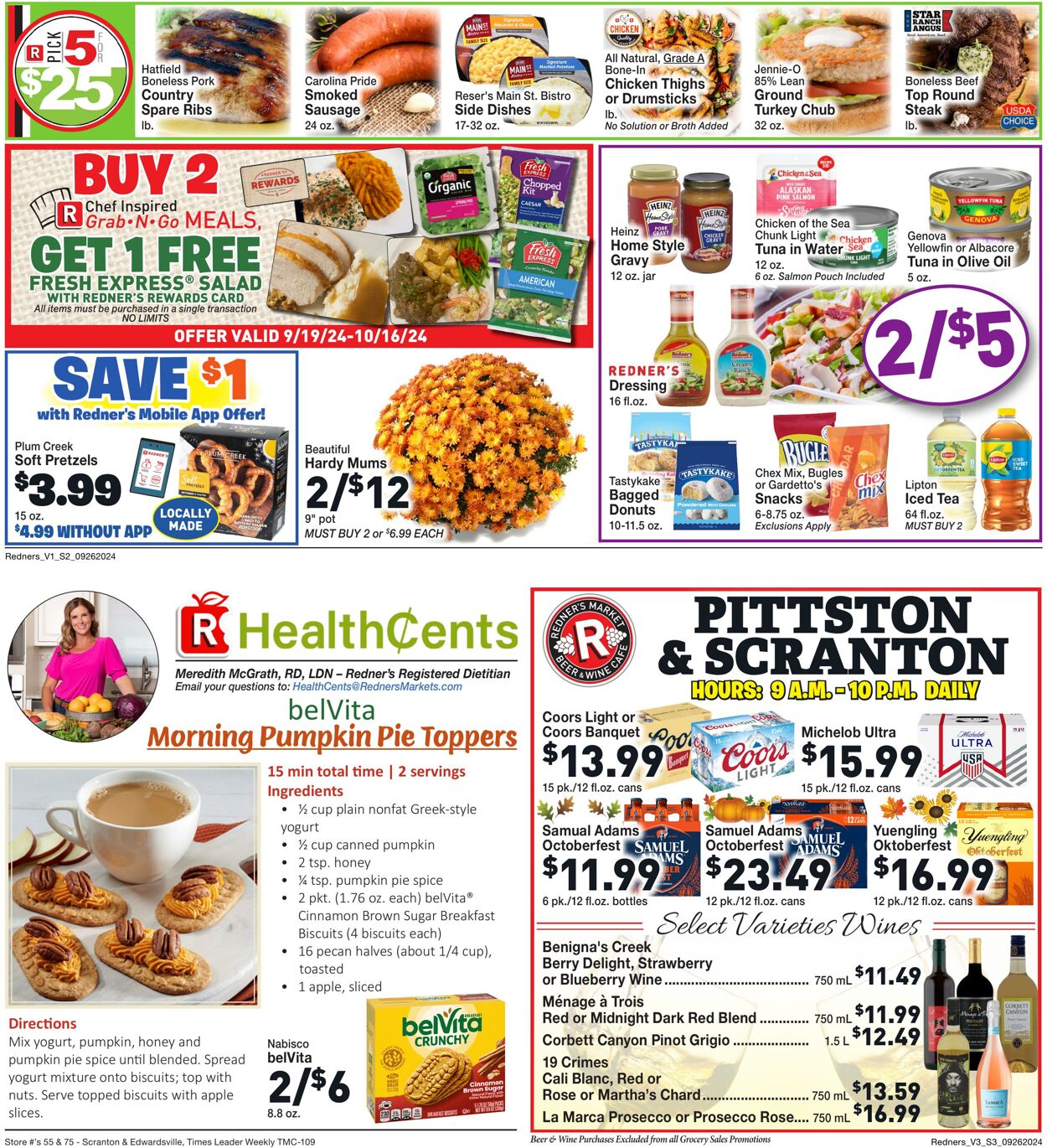 Weekly ad Redner's Markets 09/26/2024 - 10/02/2024