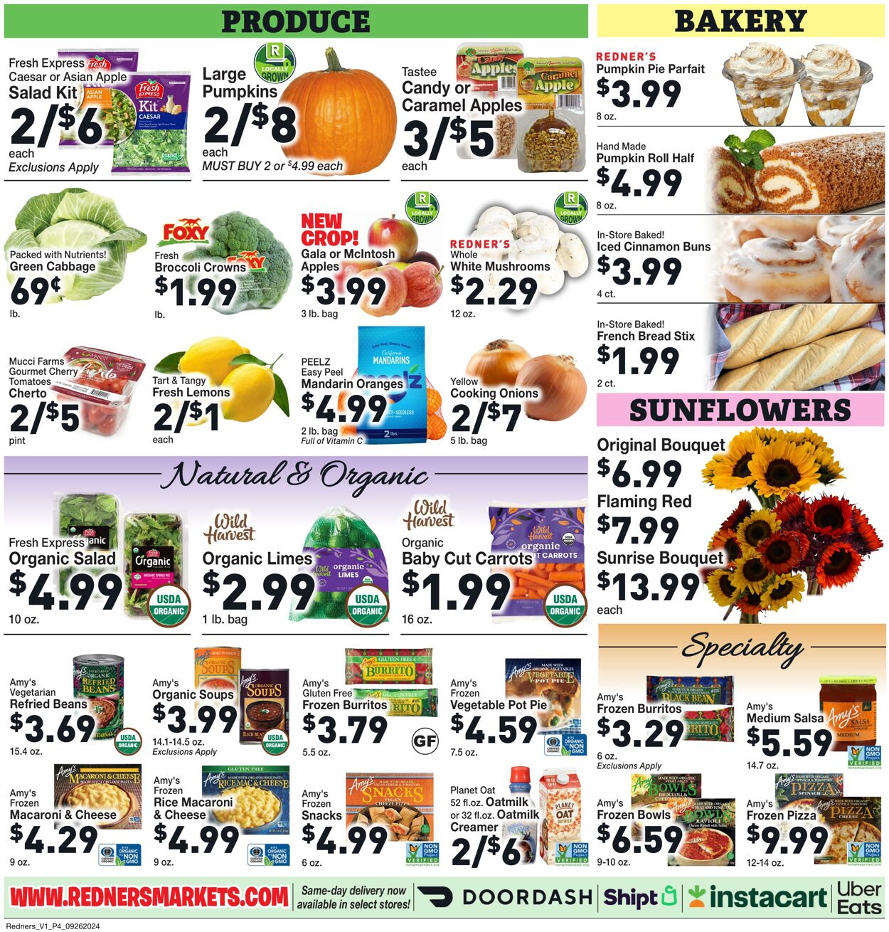 Weekly ad Redner's Markets 09/26/2024 - 10/02/2024