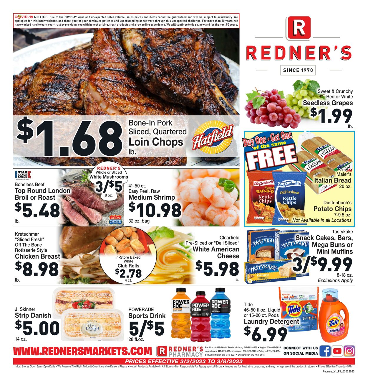 Weekly ad Redner's Markets 03/02/2023 - 03/08/2023