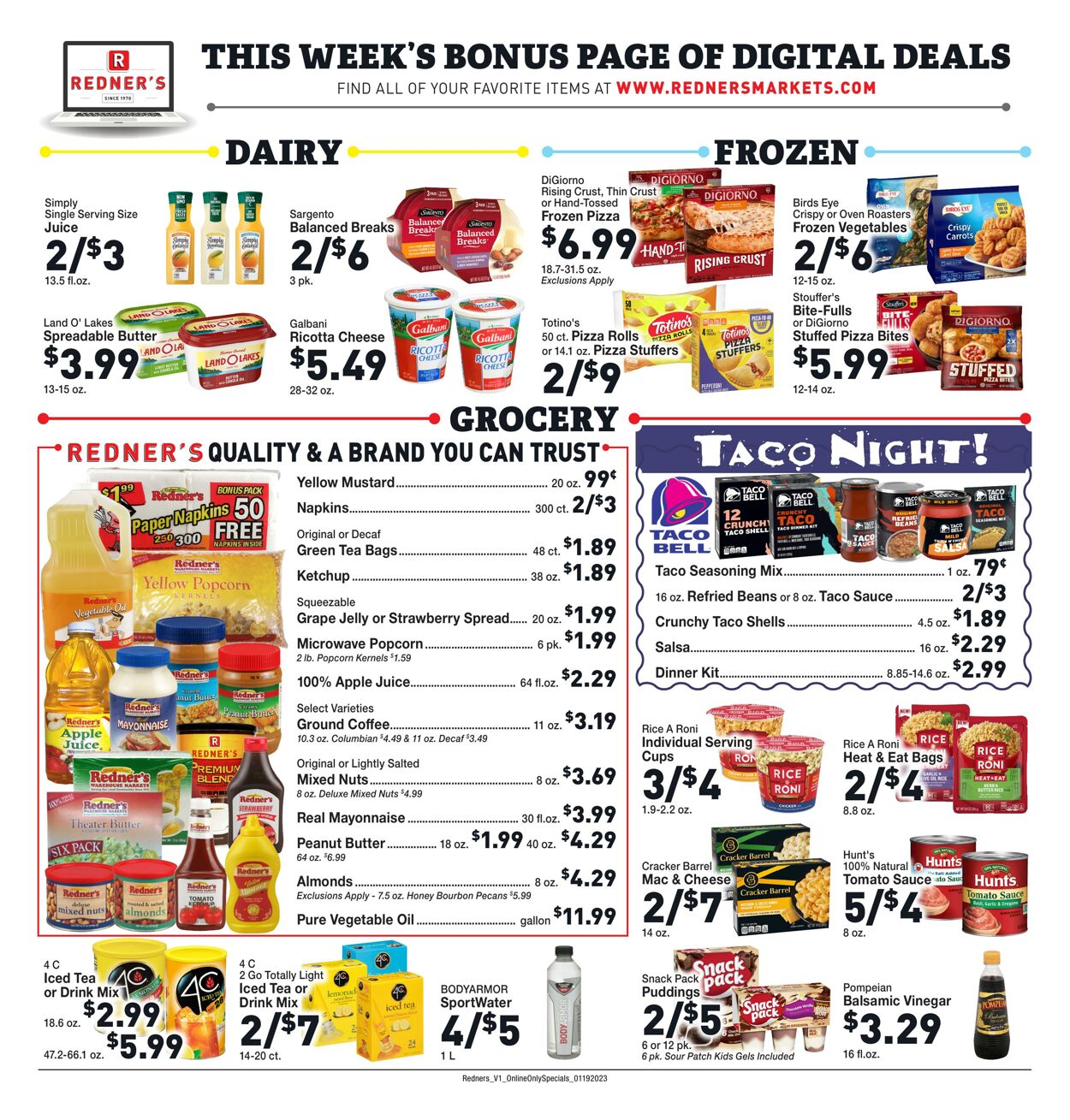 Weekly ad Redner's Markets 01/19/2023 - 01/25/2023