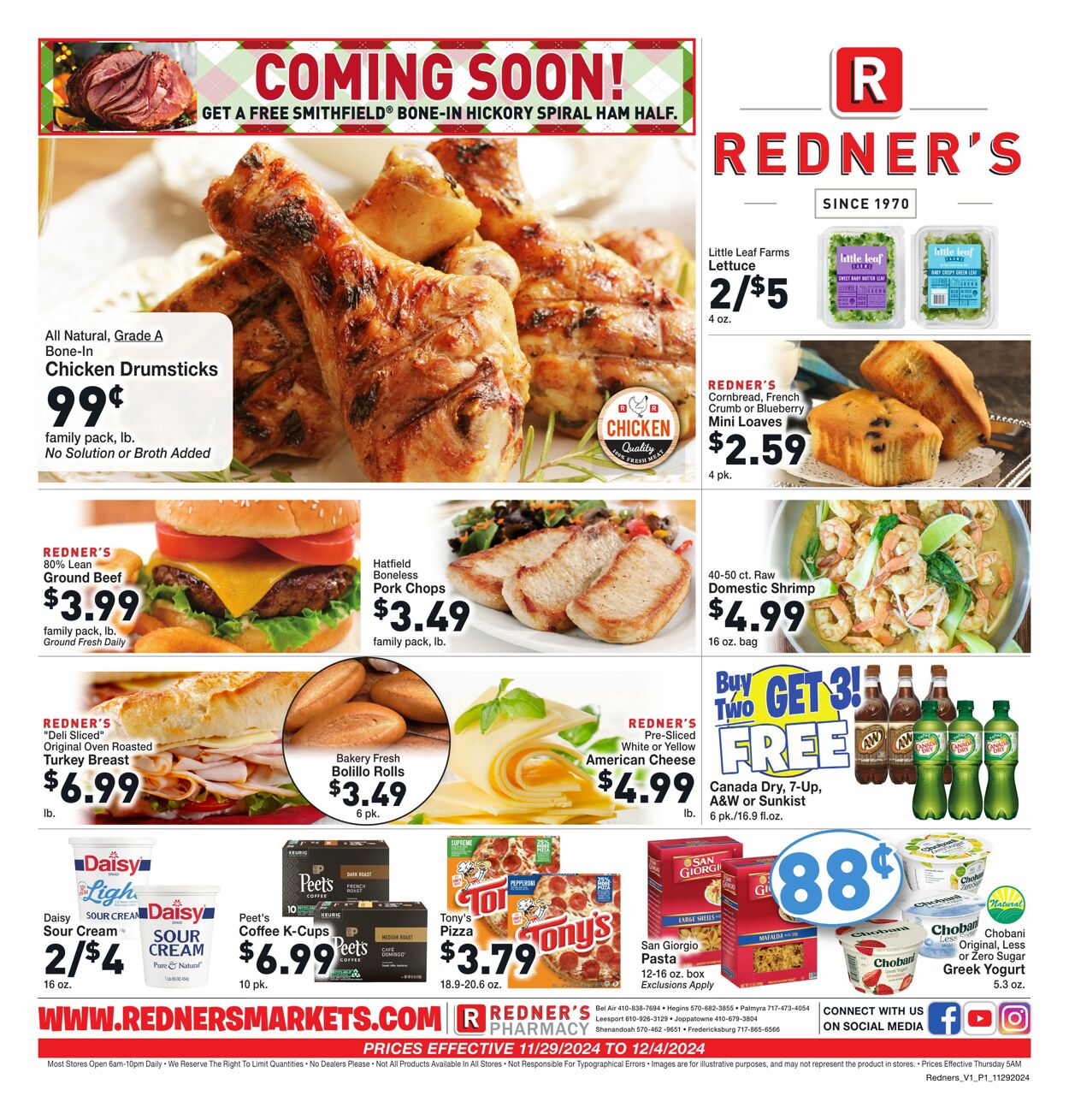 Weekly ad Redner's Markets 11/29/2024 - 12/04/2024