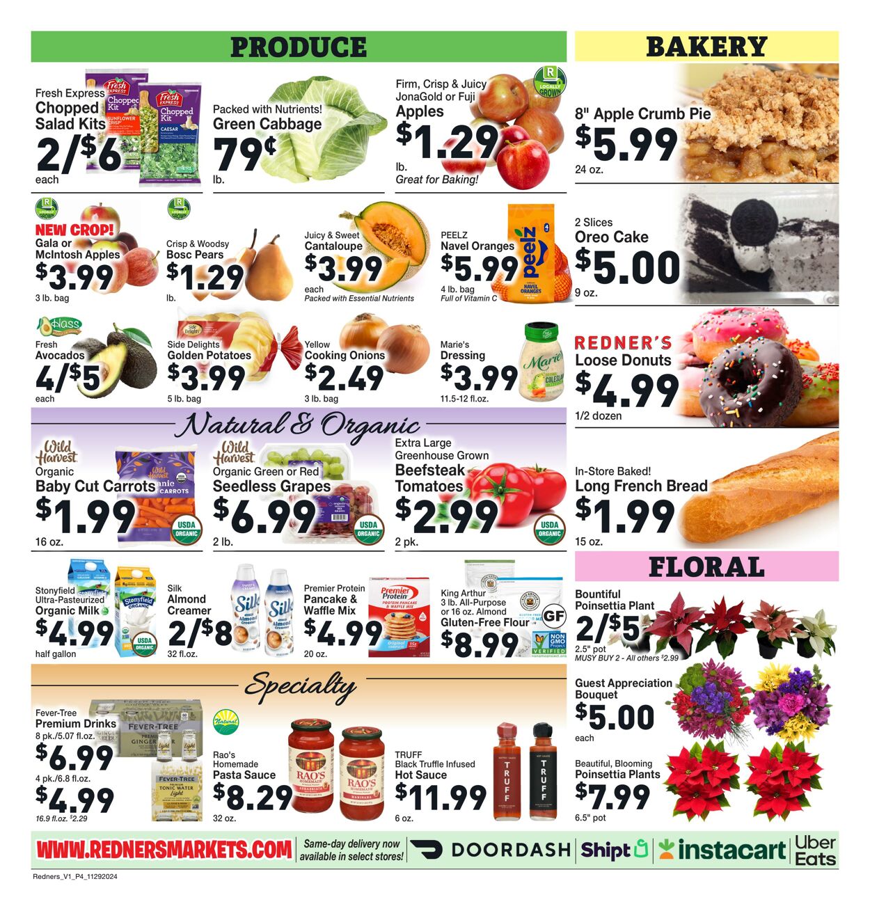 Weekly ad Redner's Markets 11/29/2024 - 12/04/2024