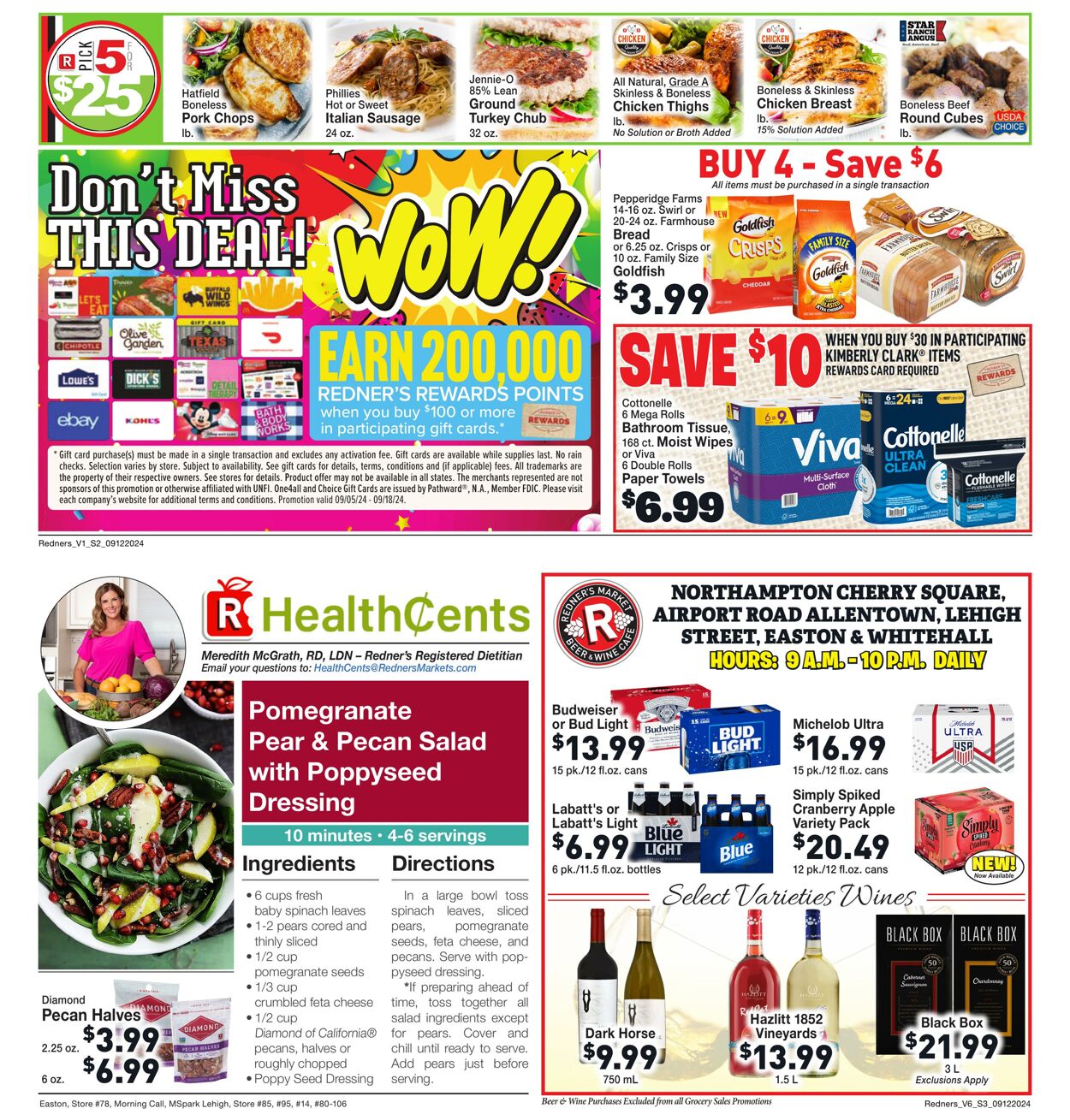 Weekly ad Redner's Markets 09/12/2024 - 09/18/2024