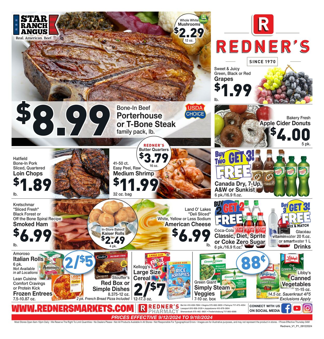 Weekly ad Redner's Markets 09/12/2024 - 09/18/2024