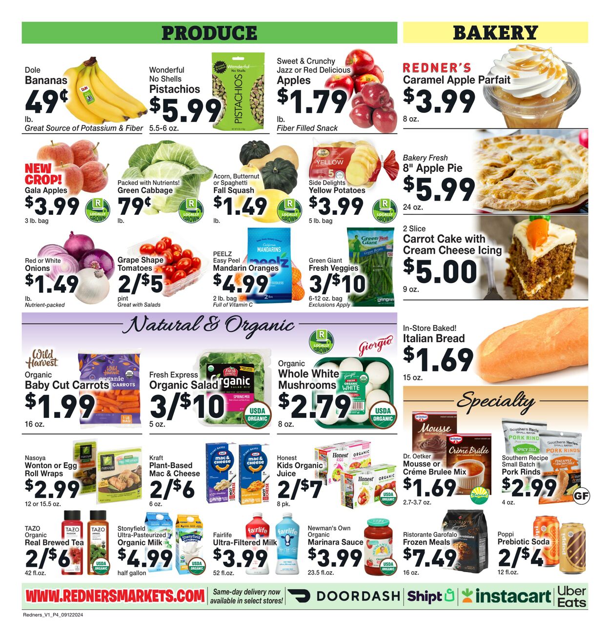 Weekly ad Redner's Markets 09/12/2024 - 09/18/2024