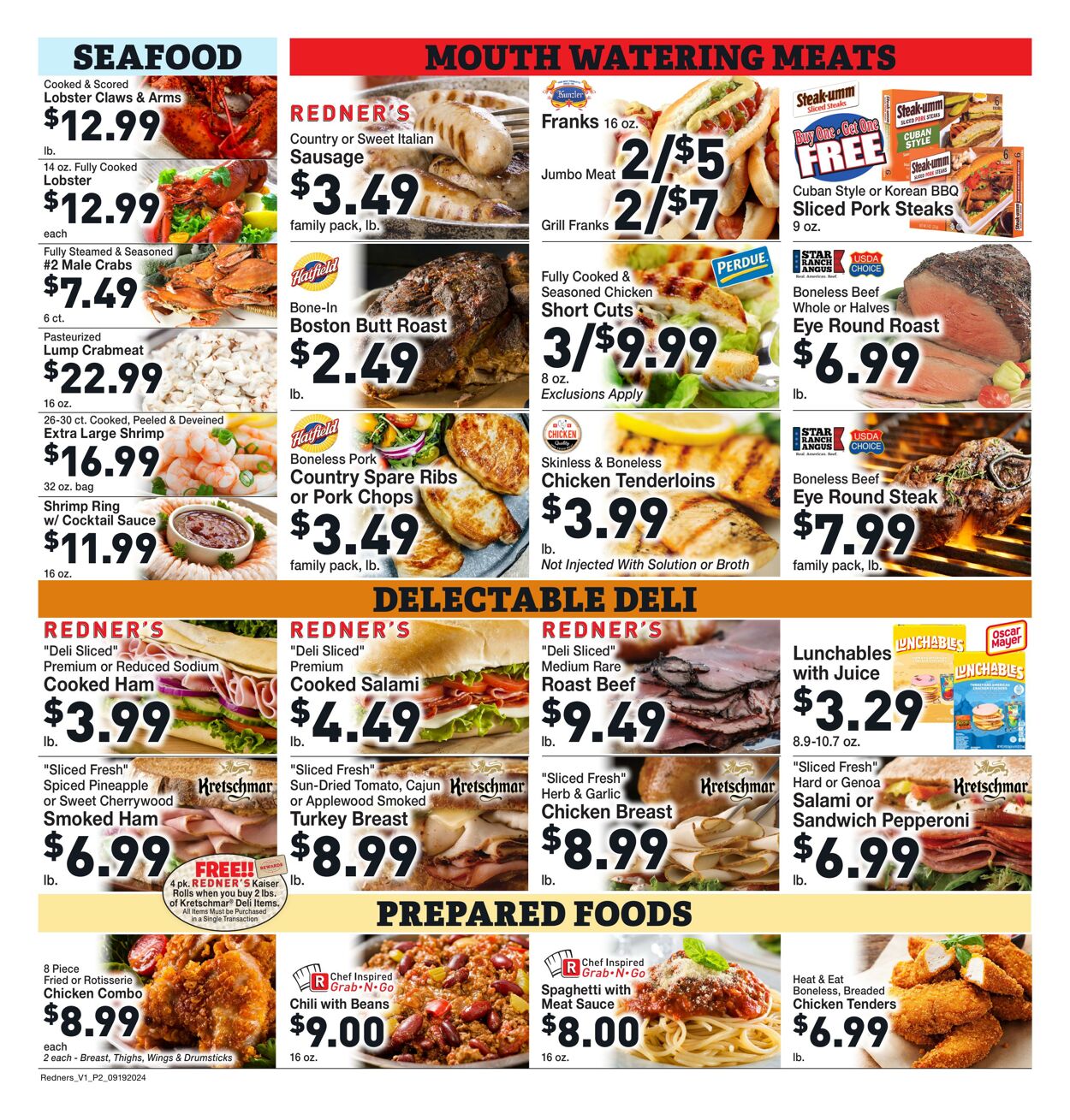 Weekly ad Redner's Markets 09/19/2024 - 09/25/2024