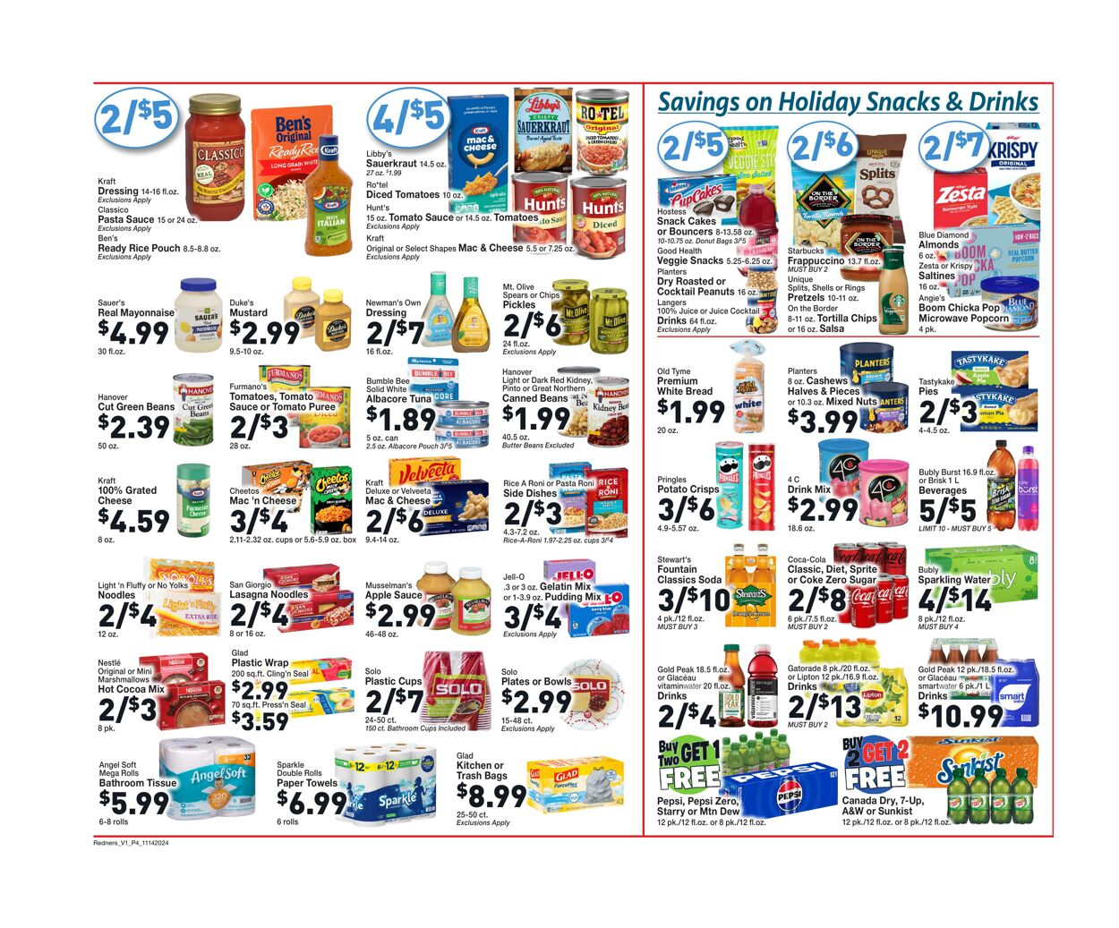 Weekly ad Redner's Markets 11/14/2024 - 11/20/2024