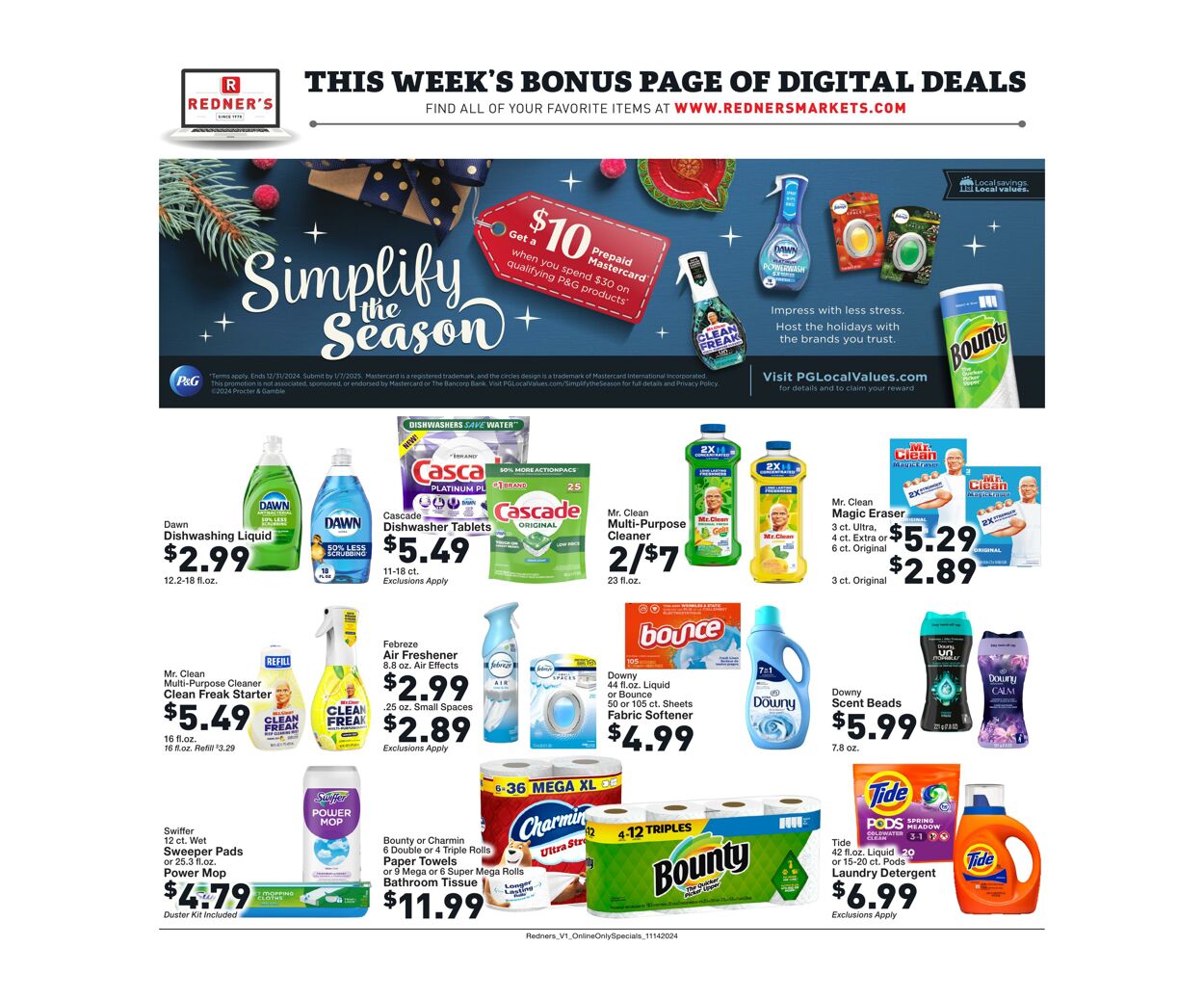 Weekly ad Redner's Markets 11/14/2024 - 11/20/2024