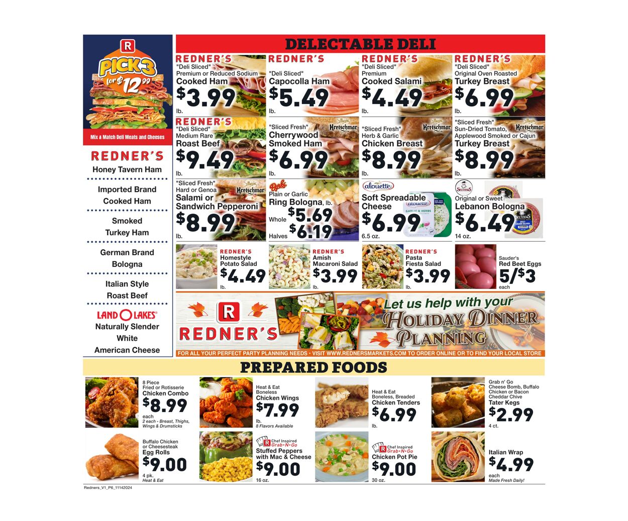 Weekly ad Redner's Markets 11/14/2024 - 11/20/2024