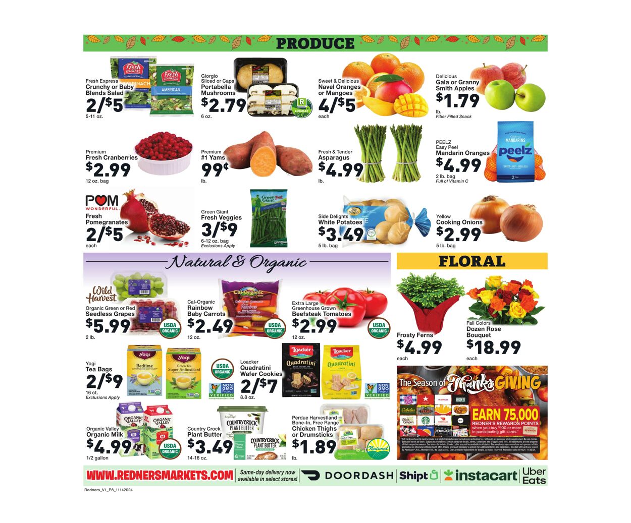 Weekly ad Redner's Markets 11/14/2024 - 11/20/2024