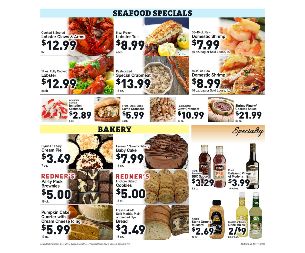 Weekly ad Redner's Markets 11/14/2024 - 11/20/2024