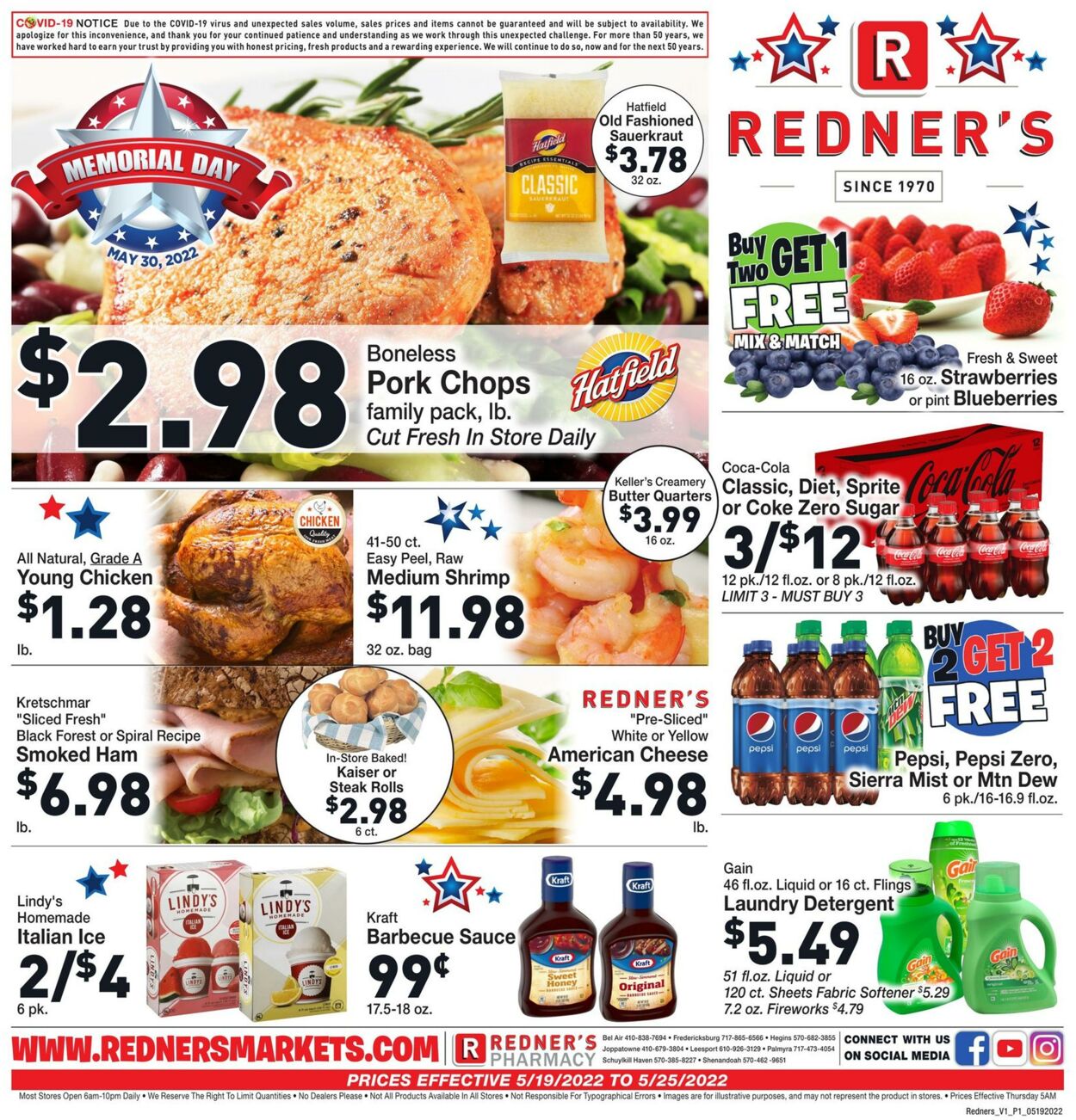 Weekly ad Redner's Markets 05/19/2022 - 05/25/2022