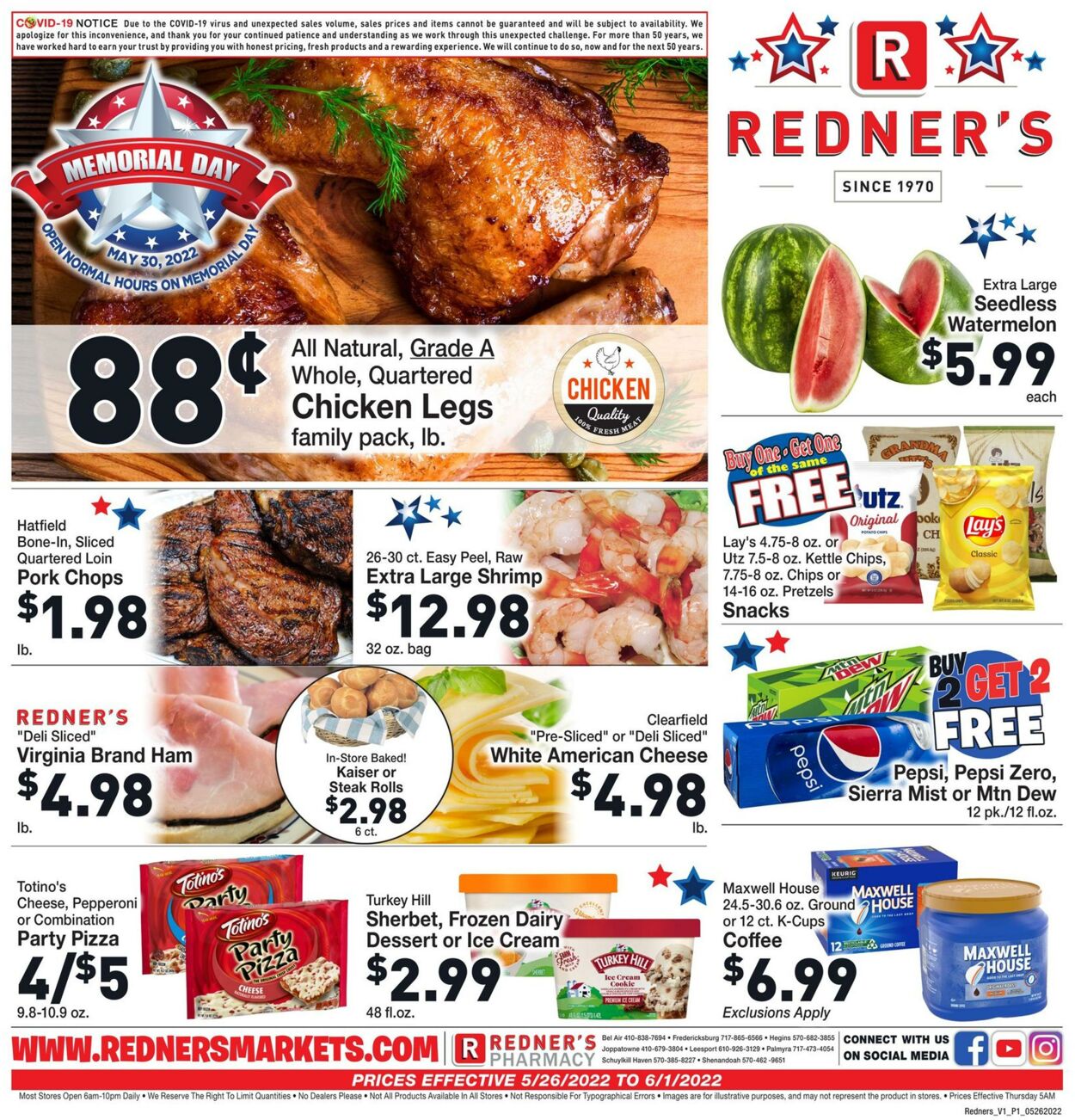 Weekly ad Redner's Markets 05/26/2022 - 06/01/2022