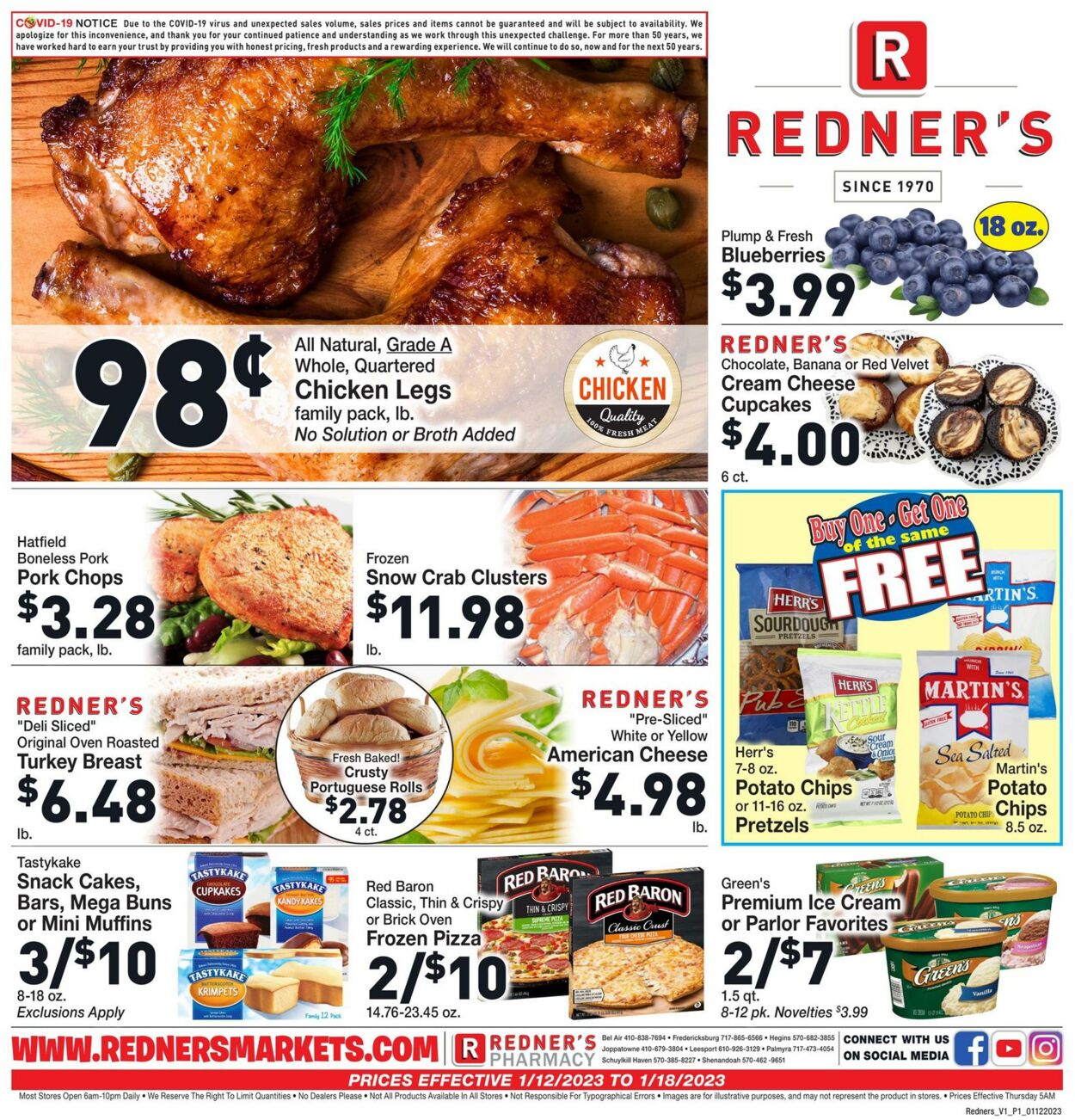 Weekly ad Redner's Markets 01/12/2023 - 01/18/2023