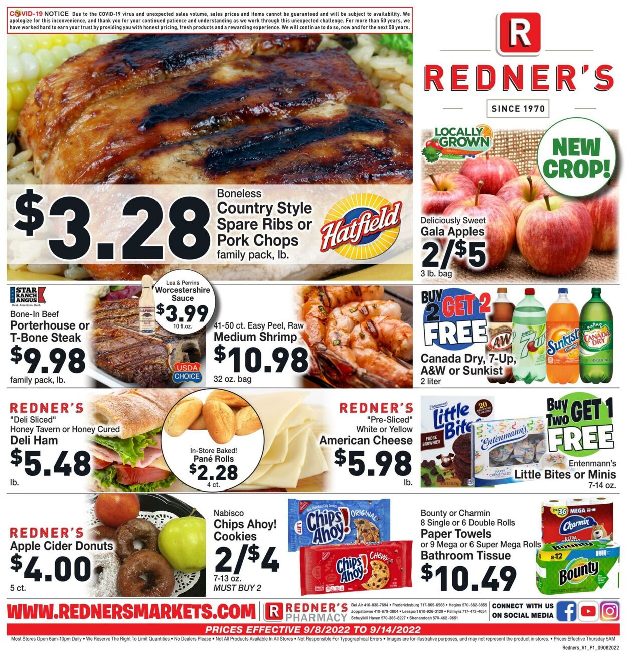 Weekly ad Redner's Markets 09/08/2022 - 09/14/2022