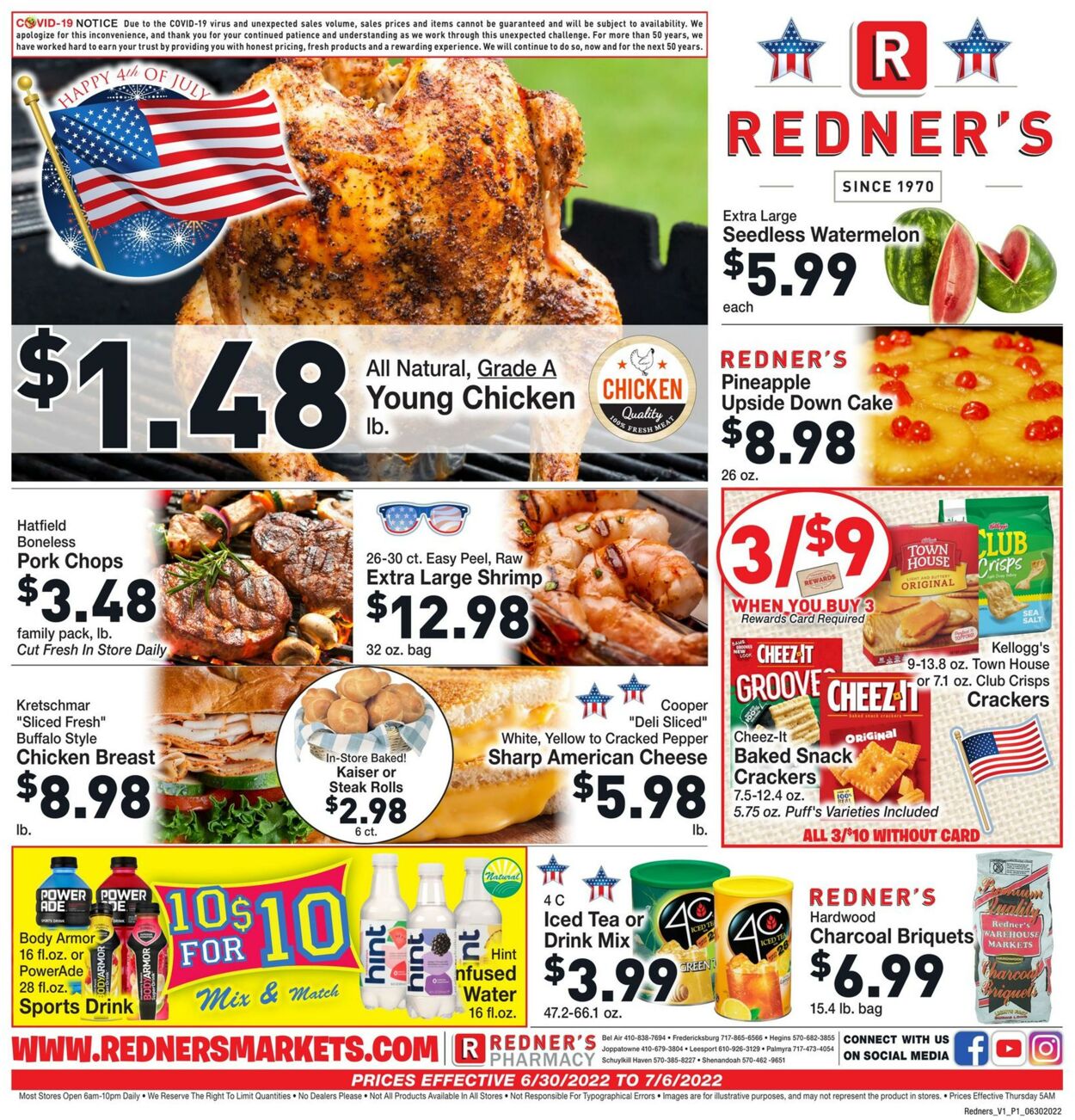 Weekly ad Redner's Markets 06/30/2022 - 07/06/2022